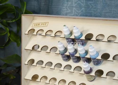 Стеллаж для красок HW St-002 ARM.PNT, Ammo Mig, Vallejo, Zip maket