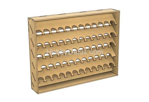 Стеллаж для красок HW St-002 ARM.PNT, Ammo Mig, Vallejo, Zip maket