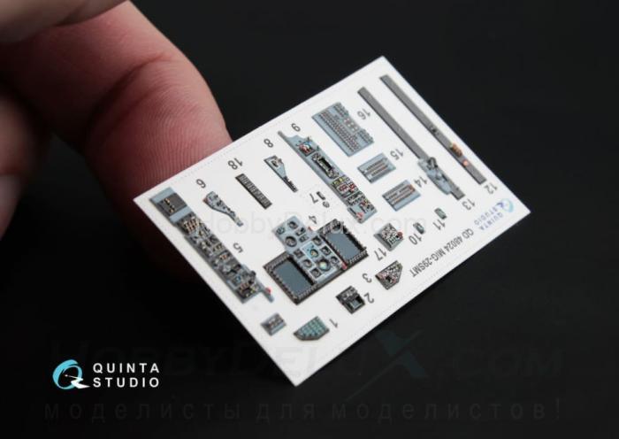 3D Декаль интерьера кабины МиГ-29 СМТ (9-19) QD48024