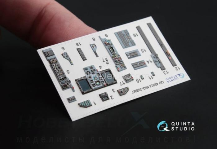 3D Декаль интерьера кабины МиГ-29 СМТ (9-19) QD48024