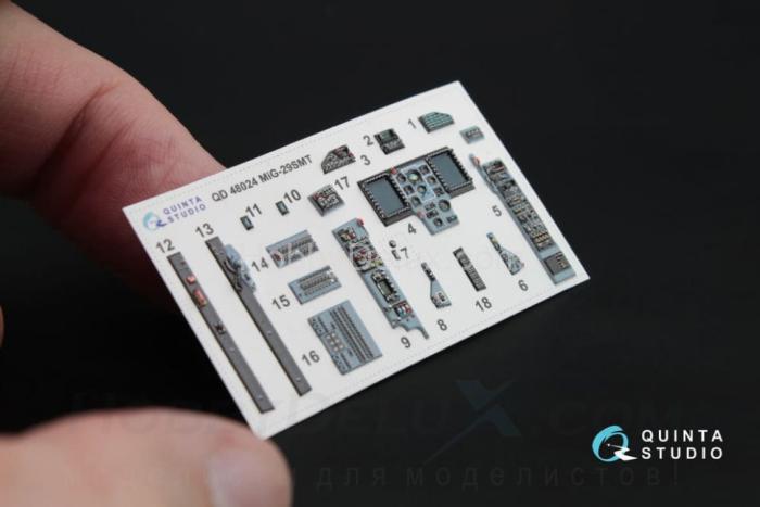 3D Декаль интерьера кабины МиГ-29 СМТ (9-19) QD48024