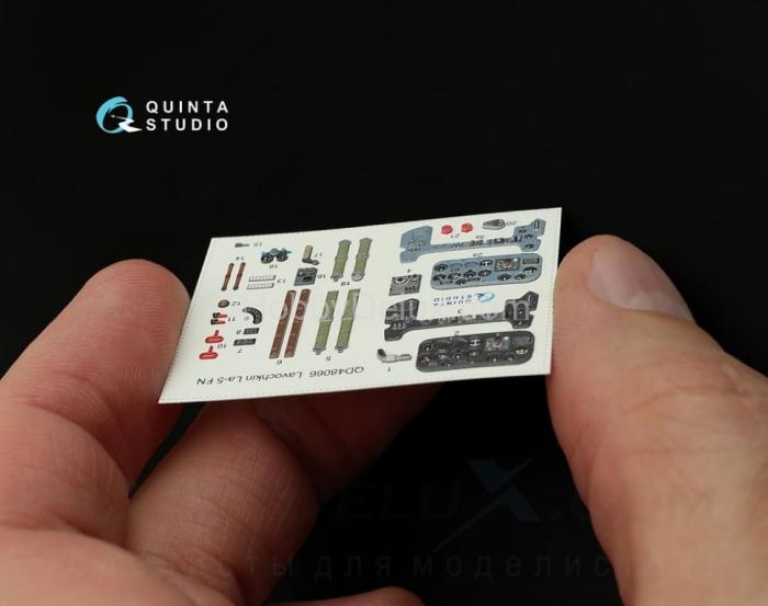 3D Декаль интерьера кабины Ла-5ФН для модели Звезда QD48066