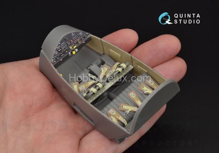 3D Декаль интерьера кабины Bf 108 для модели Eduard QD32028