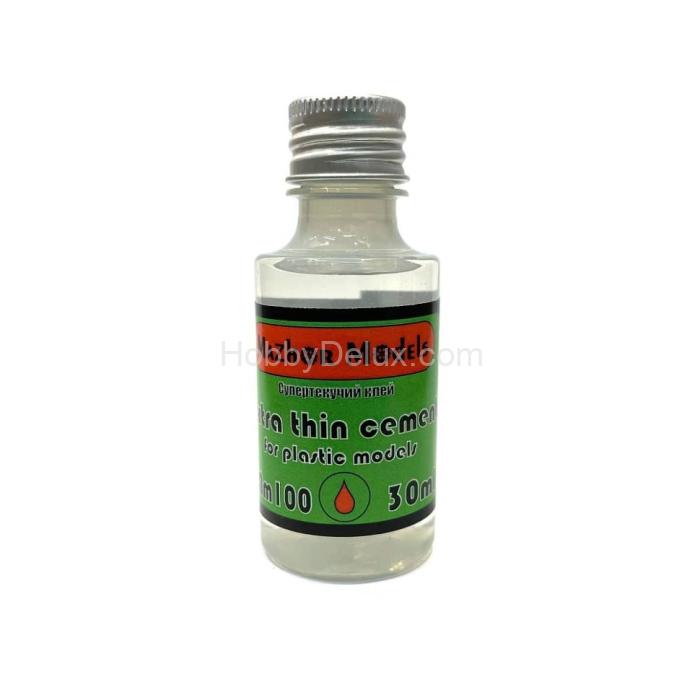 Клей для моделей супертекучий (Extra thin cement), 30 мл стекло MM100