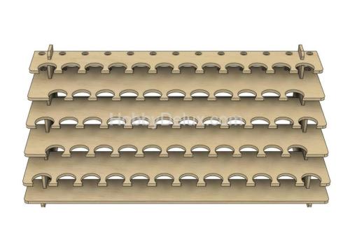 Настольный стеллаж для красок HW St-008