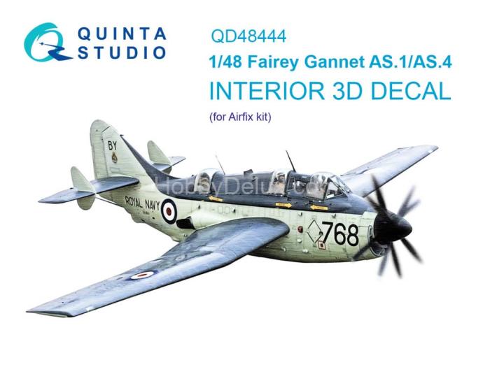 3D Декаль интерьера кабины Fairey Gannet AS.1_AS.4 QD48444