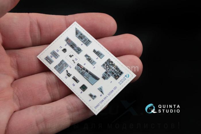 3D Декаль интерьера кабины МиГ-29 AS (ВВС Словакии) QD48025