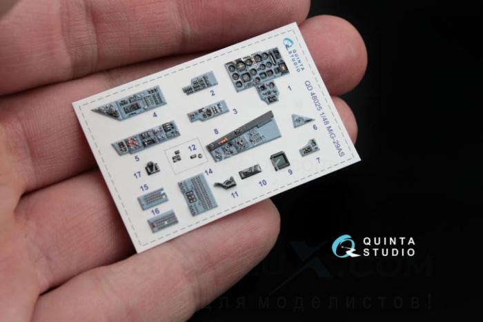 3D Декаль интерьера кабины МиГ-29 AS (ВВС Словакии) QD48025