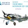 3D Декаль интерьера кабины Bf 109G-6 для модели Revell QD32029