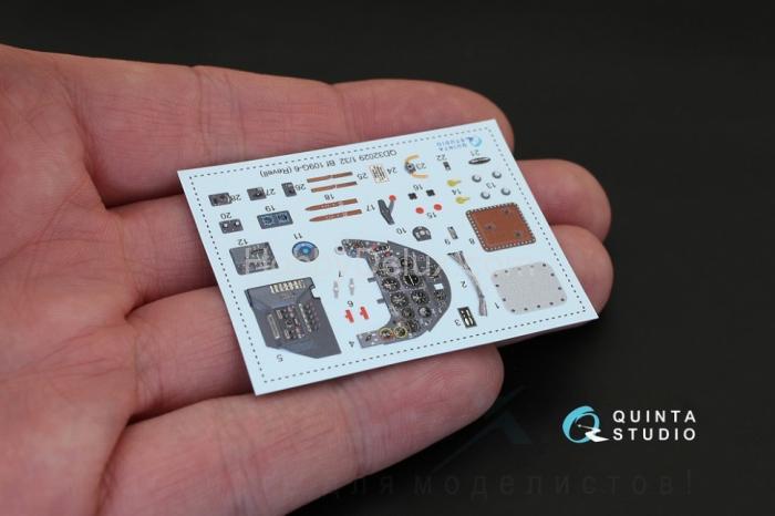 3D Декаль интерьера кабины Bf 109G-6 для модели Revell QD32029