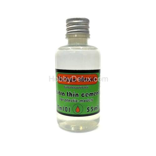 Клей для моделей супертекучий (Extra thin cement), 50 мл стекло