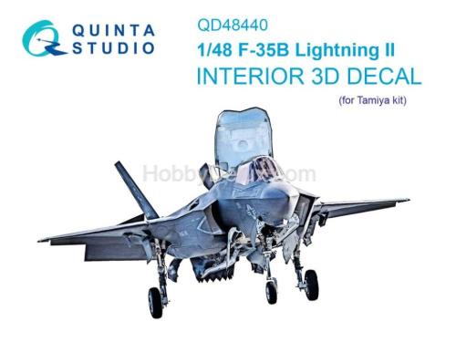 3D Декаль интерьера кабины F-35B