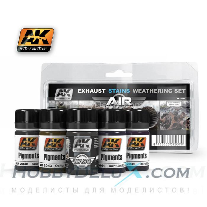 EXAUSTS & STAINS WEATHERING SET AK-2037