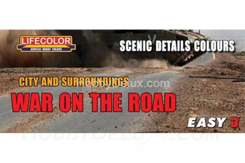 Набор красок Life Color -  EASY3 City and surroundings WAR ON THE ROAD