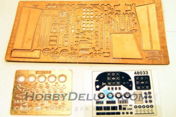 Набор для деталировки интерьера кабины самолета Як-3 GON48033