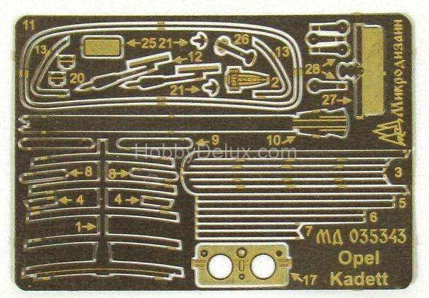 Набор фототравления для Opel Kadett 1938 МД035343