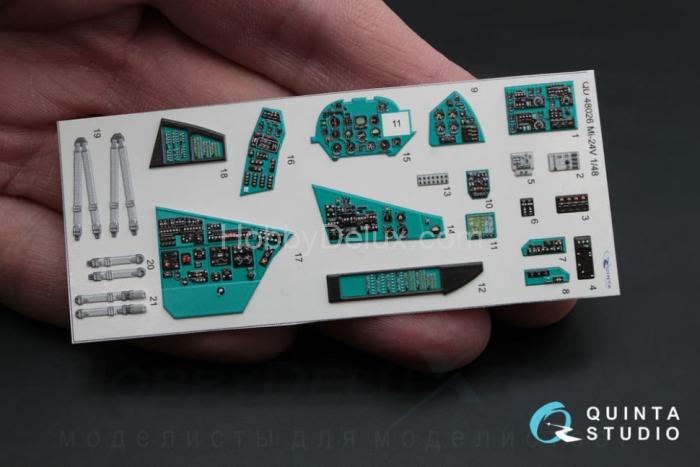 3D Декаль интерьера кабины Ми-24В 1/48 QD48026