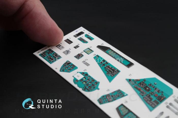 3D Декаль интерьера кабины Ми-24В 1/48 QD48026