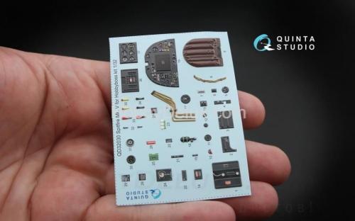 3D Декаль интерьера кабины Spitfire Mk.V для модели Hobbyboss