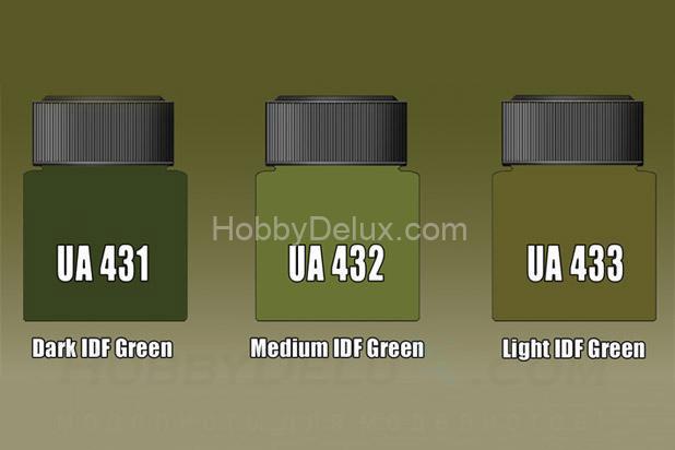 Набор красок Life Color -  EASY3 UNIFORMS COLOURS IDF ARMY MS10