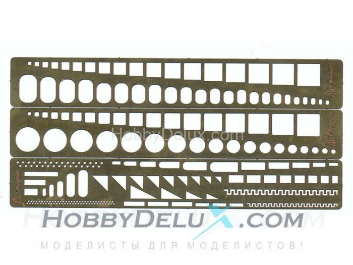 Трафарет №2 (Лекала для нанесения расшивки) МД100203