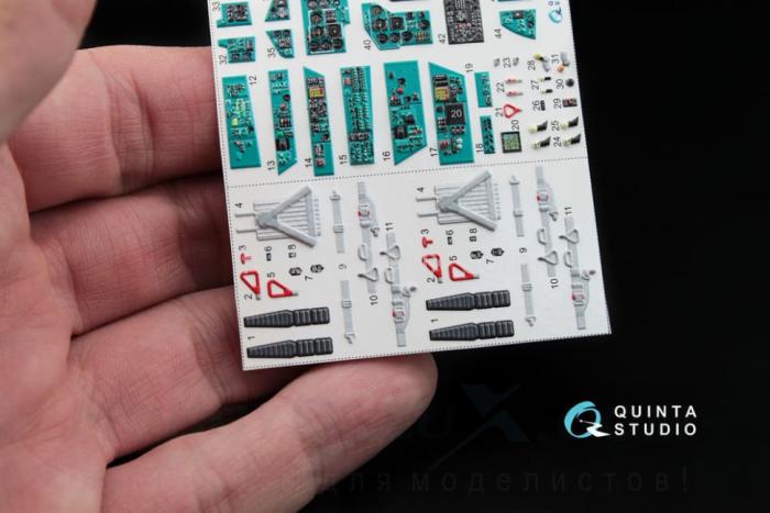 3D Декаль интерьера кабины МиГ-31Б 1/48 QD48027