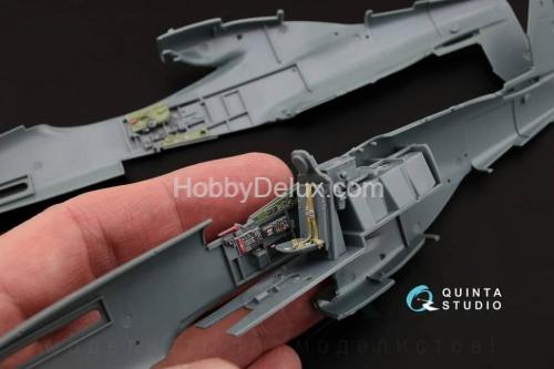 3D Декаль интерьера кабины P-51D поздний для модели Eduard