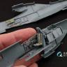 3D Декаль интерьера кабины P-51D поздний для модели Eduard QD48069