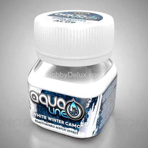 WILDER AL-09 Тонировочная паста AQUALINE - КАМУФЛЯЖ БЕЛЫЙ ЗИМНИЙ