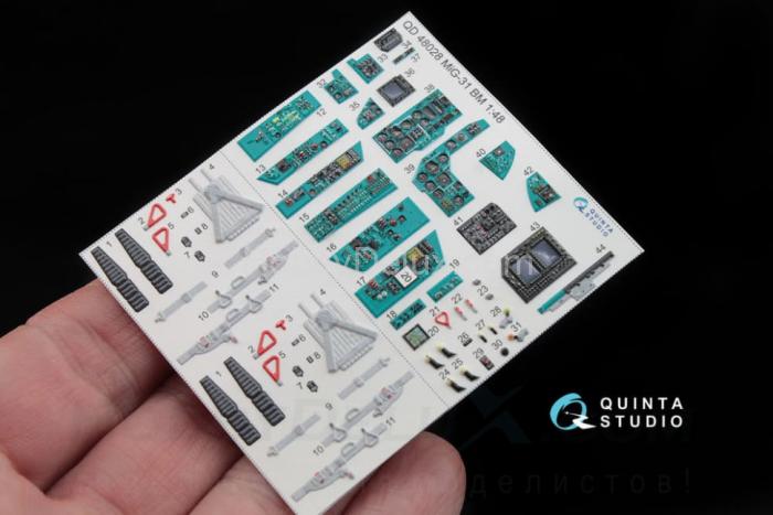 3D Декаль интерьера кабины МиГ-31БМ QD48028