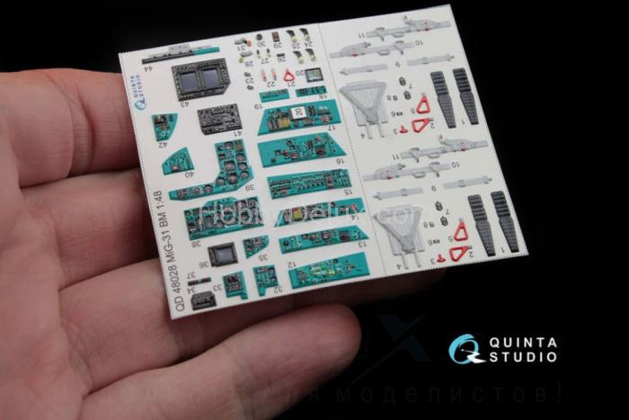 3D Декаль интерьера кабины МиГ-31БМ QD48028