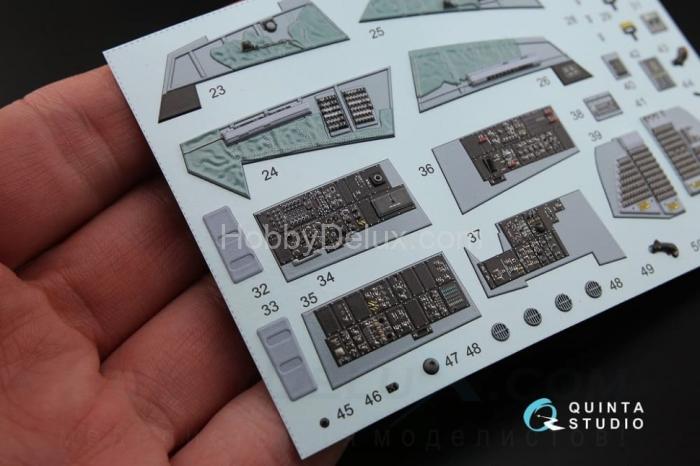 3D Декаль интерьера кабины F-14A для модели Tamiya QD32032