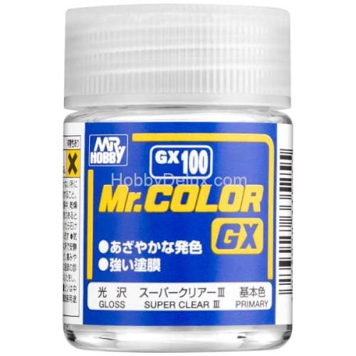 Mr. Hobby GX-100 Лак эмалевый глянцевый Super Clear 18ml