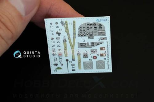 3D Декаль интерьера кабины Ил-2 одноместный  для модели Звезда