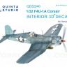3D Декаль интерьера кабины F4U-1A Corsair для модели Tamiya QD32040