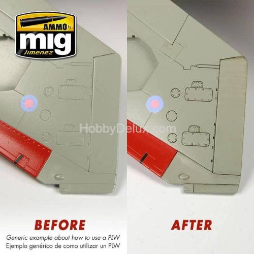 Ammo Mig AMIG1605 Смывка PLW DARK RED BROWN (смывка для стыков панелей, тёмный красно-коричневый цвет)