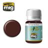 Ammo Mig AMIG1605 Смывка PLW DARK RED BROWN (смывка для стыков панелей, тёмный красно-коричневый цвет) AMIG1605