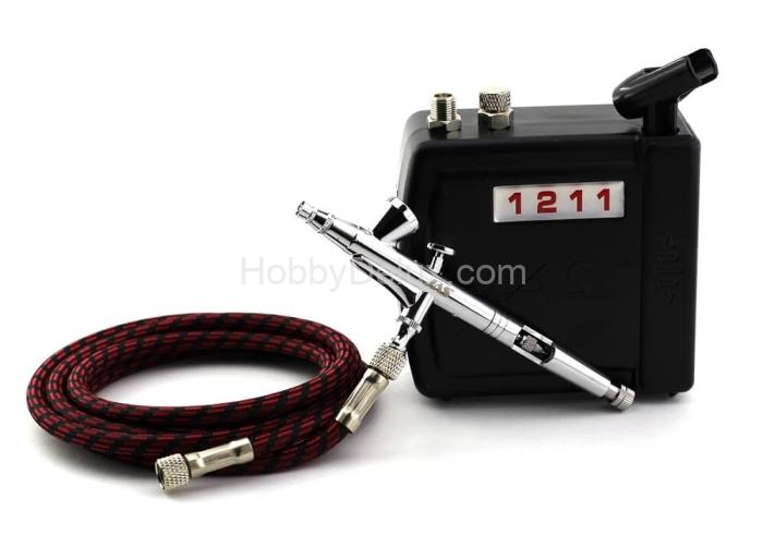 Набор для аэрографии Jas 1282: компрессор, аэрограф, шланг Jas1282