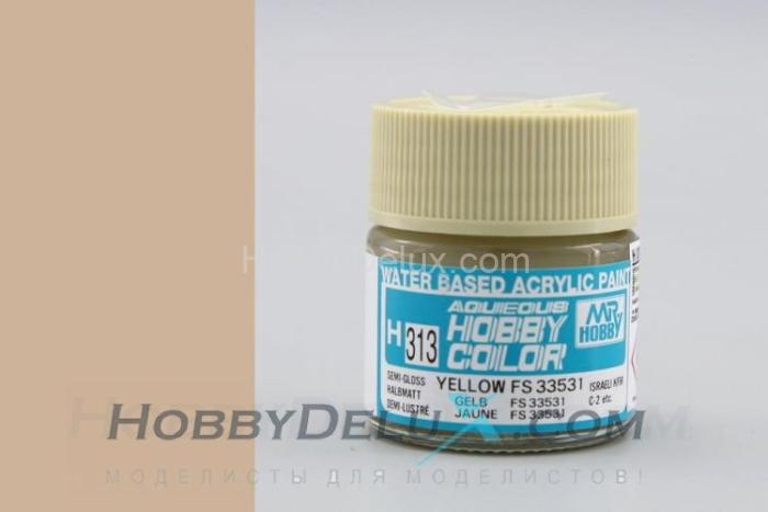 Краска акриловая Hobby Color - H313 FS33531 Yellow H313
