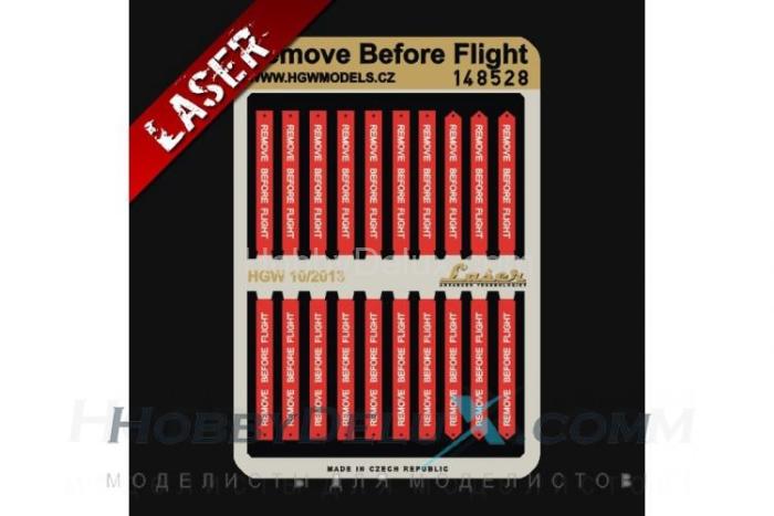 Remove Before Flight (laser) HGW148528