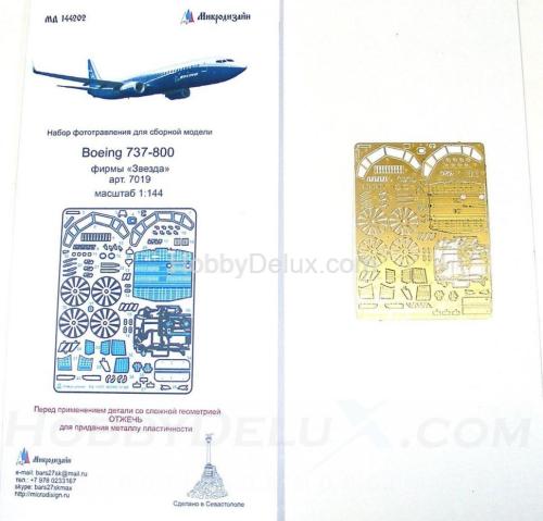 Фототравление для Boeing 737-800 от Звезды (1:144)