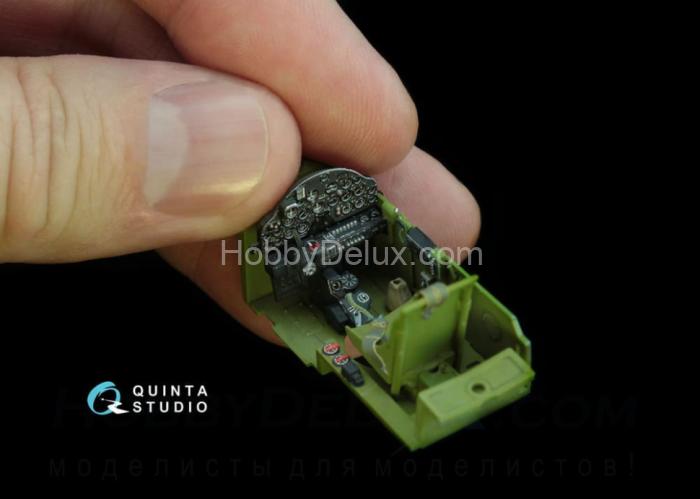 3D Декаль интерьера кабины P-38F QD48031
