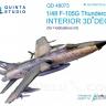 3D Декаль интерьера кабины F-105G для модели HobbyBoss QD48073