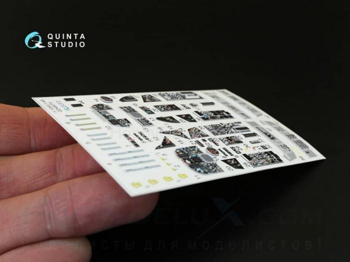 3D Декаль интерьера кабины F-105G для модели HobbyBoss QD48073