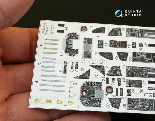 3D Декаль интерьера кабины F-105G  для модели HobbyBoss