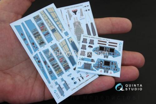 3D Декаль интерьера кабины Су-30МКК для модели Трубач