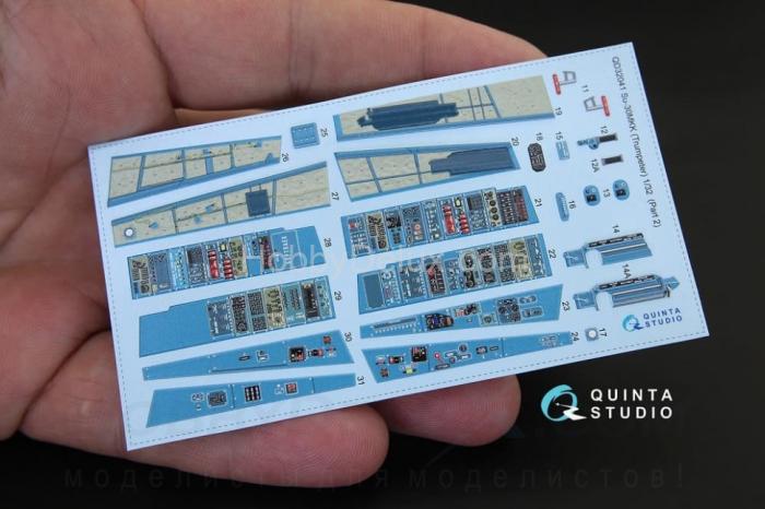 3D Декаль интерьера кабины Су-30МКК для модели Трубач QD32041