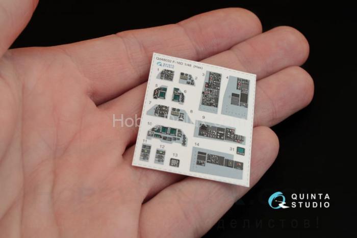 3D Декаль интерьера кабины F-16D QD48032