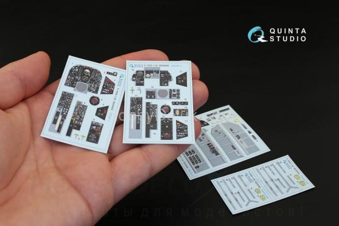 3D Декаль интерьера кабины F-105G для модели Трубач QD32042