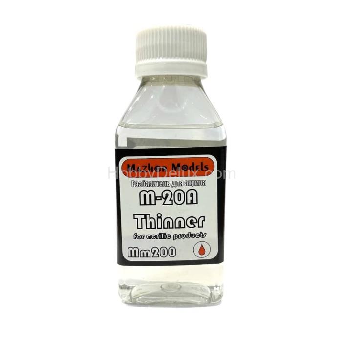 Разбавитель для акрила на спиртовой основе (M-20A Thiner), 100 мл MM200